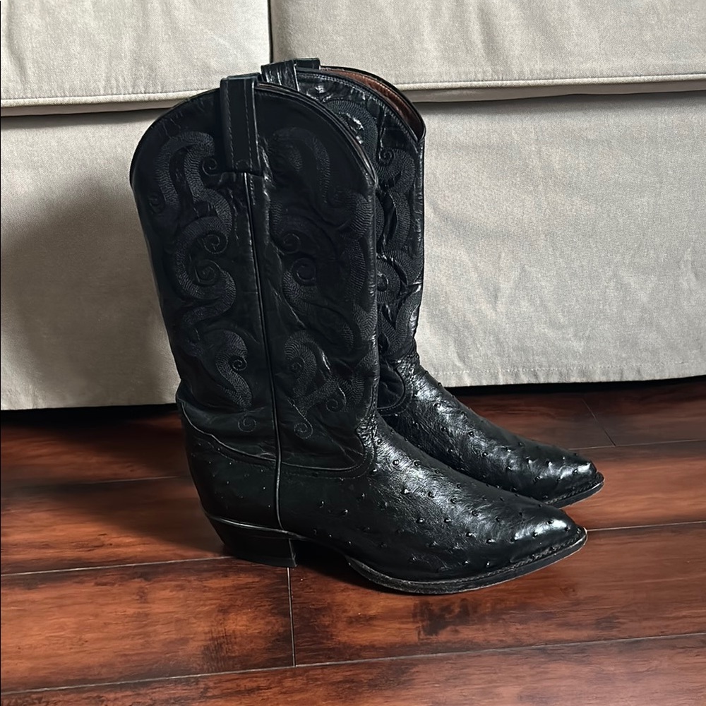 Tony Lama Black Cowboy Boots